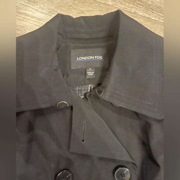 London fog black trench coat - Picture 6 of 12